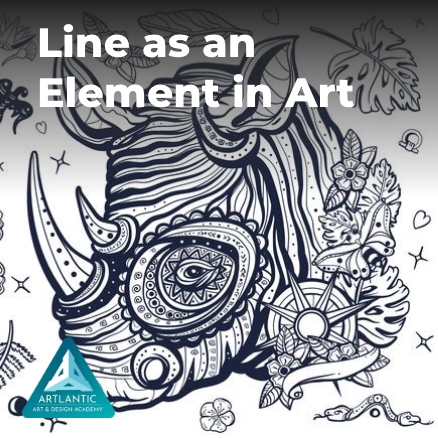 Line as an element in art course
