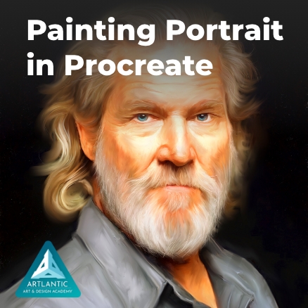 Painting portrait in Procreate course